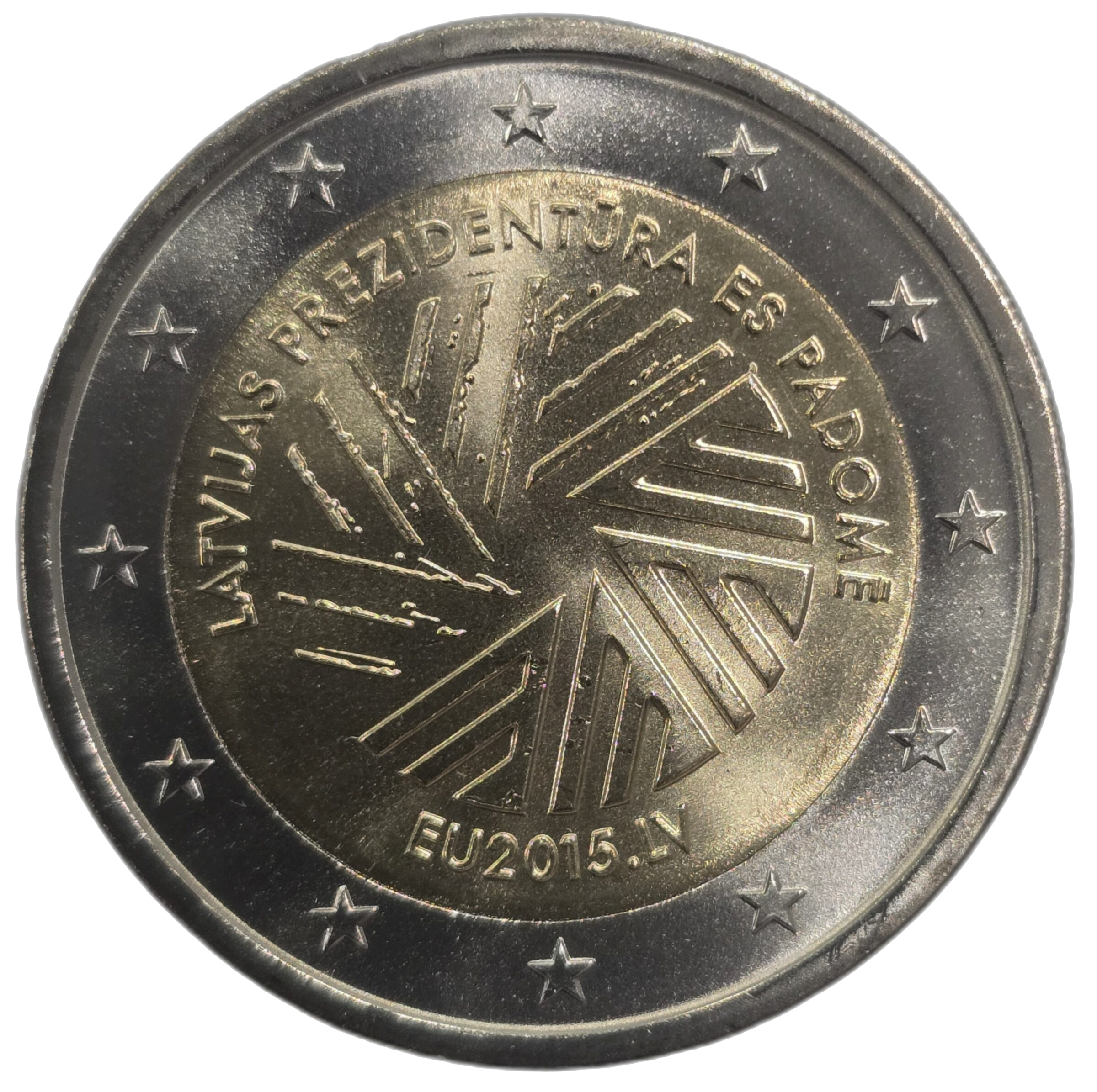 2 euros conmemorativa Presidencia Letona del Consejo de la UE